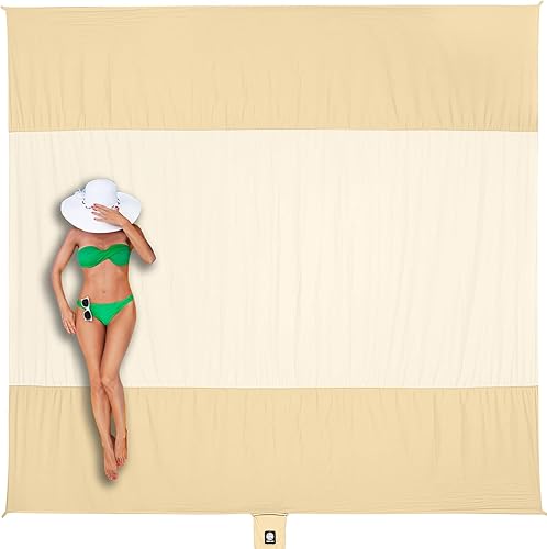 WEKAPO Sandproof Beach Blanket 9x7ft