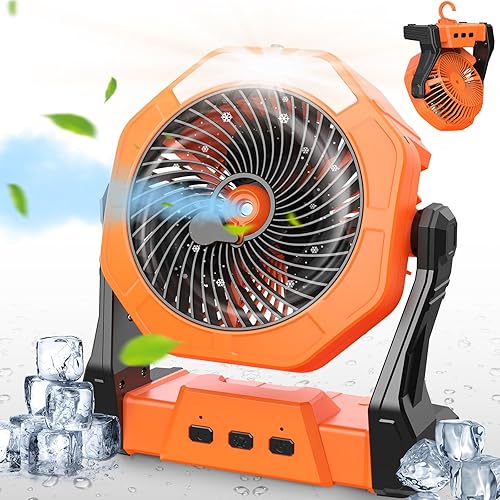 Ausic Portable Misting Fan 8-inch 35H Runtime