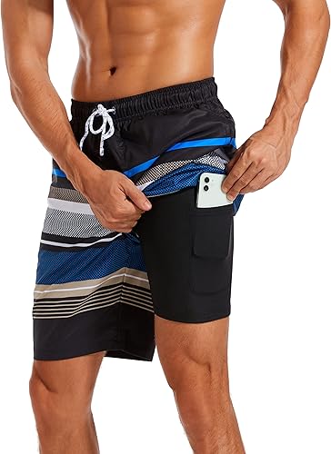 Difficort Men's Quick-Dry Swim Trunks