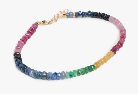 Jia Jia Women's Arizona Dark Rainbow Sapphire Bracelet